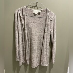 Cynthia Rowley Linen Cardigan in Tan